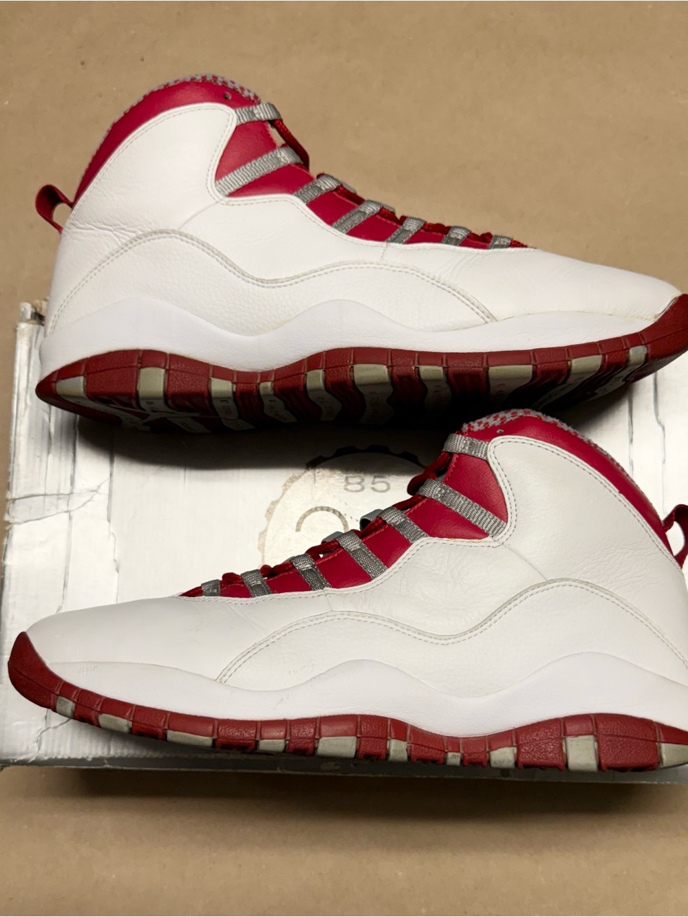 Nike Air Jordan 10 Retro Red Steel Men's size 14 Basketball Shoes Rare!